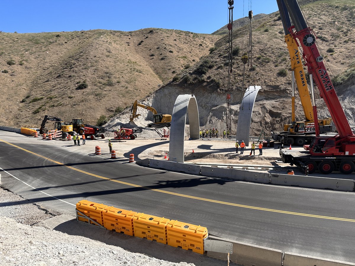 Our VP of Construction Management and CM Senior Manager went to Cervidae Peak, ID to visit construction inspector, Delrae Violetti, on this FHWA wildlife overpass project. This wildlife bridge will allow deer, elk, and other game to cross over the highway safely. #fieldfriday