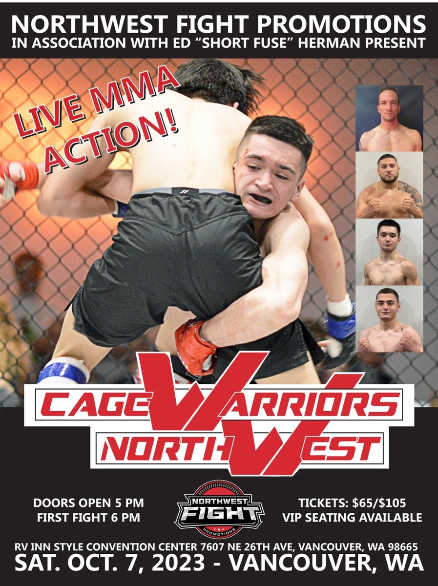 We very excited to present our next show in Vancouver Wa ! #mma