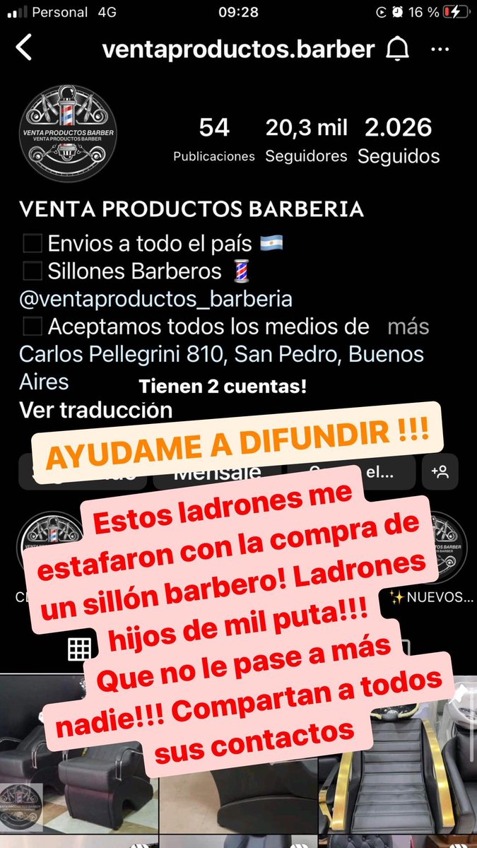 nader_seba's tweet photo. https://t.co/3pT9rCUijZ

Tengan cuidado ,son estafadores https://t.co/Hg1r72KtqC