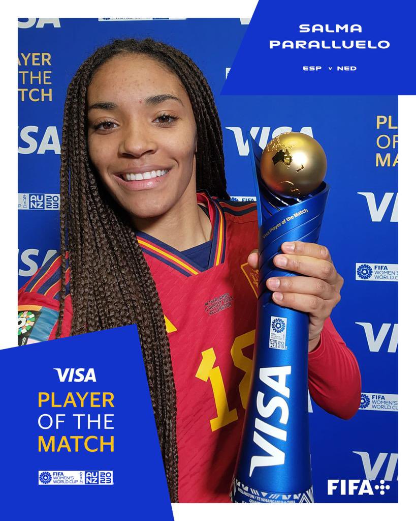 #TeamVisa
#VisaPlayeroftheMatch 
#FIFAWWC