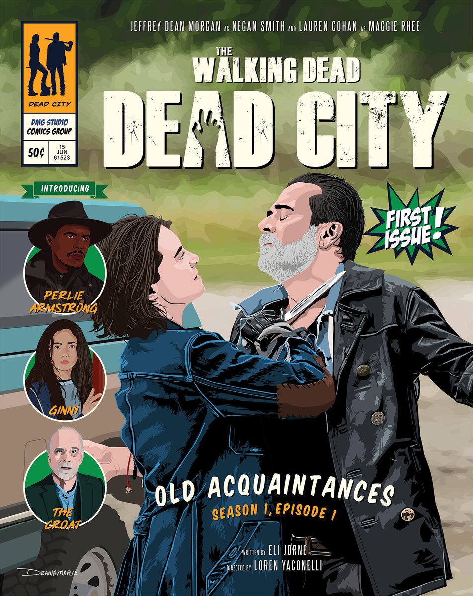 DeanaXburke's tweet photo. After The Walking Dead: Dead City I wanted to try something completely new. So I decide to do a vector/comic art for the first episode featuring Jeffrey Dean Morgan as Negan and Lauren Cohan as Maggie. I put many hours into this piece #TheWalkingDead #DeadCity @TheWalkingDead https://t.co/IXMV3nGl71