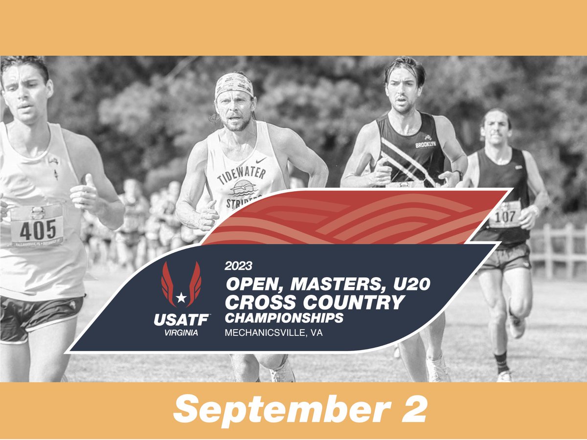 USATFVirginia's tweet photo. USATF VIRGINIA CROSS COUNTRY CHAMPIONSHIPS
September 2
https://t.co/26tuZ1kOD3 https://t.co/uVfy6bZO4r