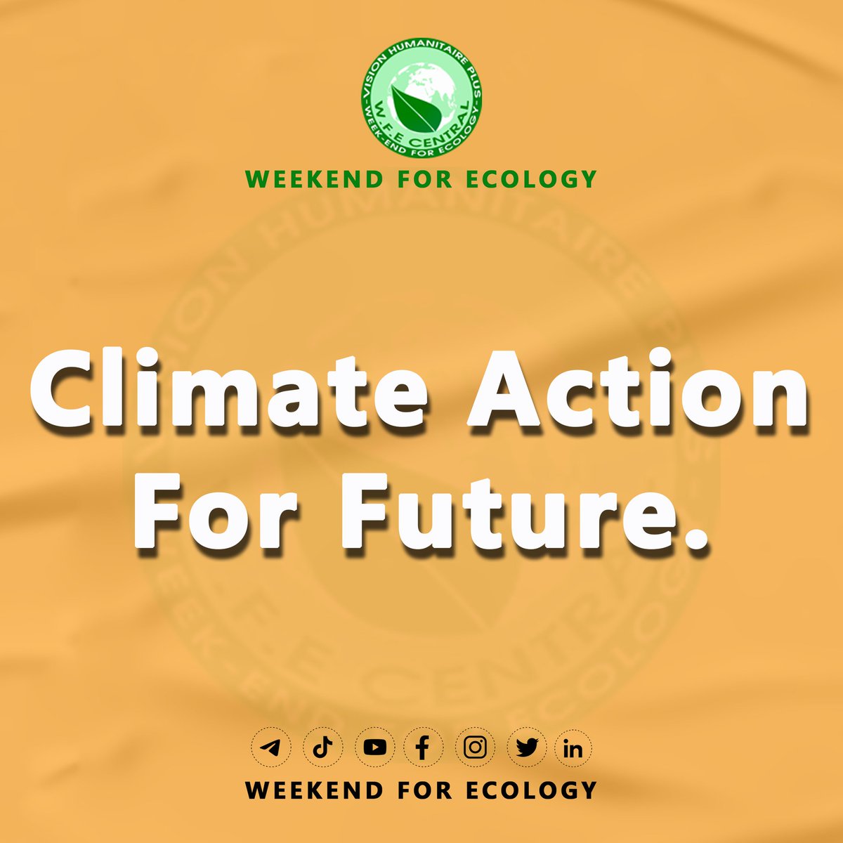 Climate Action For Future.  #WeekendForEcology
#climatestrikeonline  #ClimateActionNow 
#ClimateEmergency
#VisionHumanitairePlus