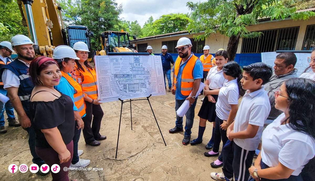 Inicia Construcción y Rehabilitación del Centro Escolar España, Distrito IV, Managua, con una inversión de C$76 millones de córdobas; para mejorar las condiciones de aprendizaje a 1,364 Estudiantes de Educación Inicial, Primaria y Secundaria.

#Nicaragua