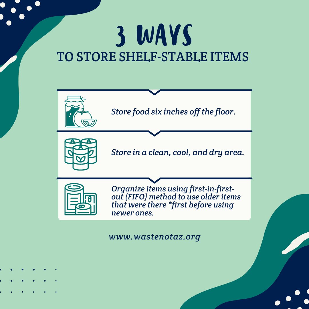 #foodstorage is vital to keeping food from going to waste.

Hope these three simple tips help!

#stopfoodwaste #shelfstable #cannedgoods #beverages #chips #cereal #bakingpowder #pasta #dryfood #preventfoodwaste #foodrescue #wastenot 

**source: feedingwestchester.org/wp-content/upl…