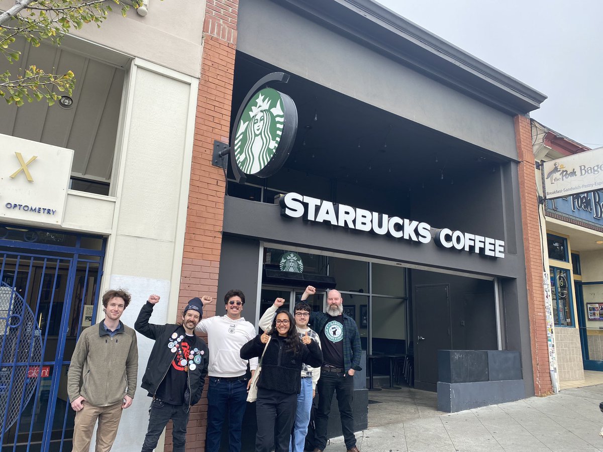 SBWorkersUnited's tweet photo. CONGRATULATIONS to the 9th &amp; Irving store in San Francisco, CA on becoming the newest store in SF to win their union vote!!!! 🔥✊ https://t.co/JzaNrXT6u1