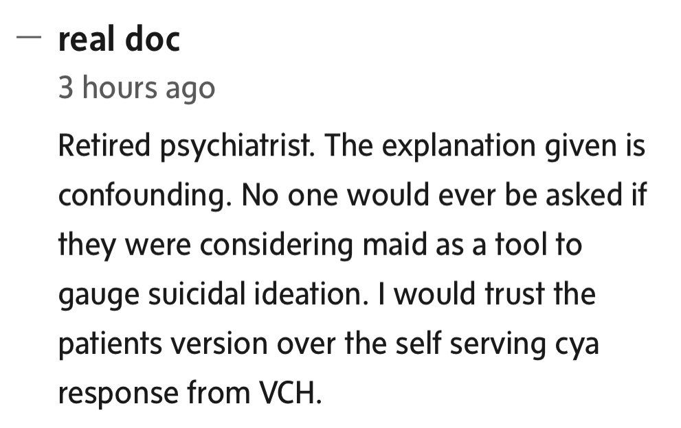 KMentler's tweet photo. 🙏 #SuicidePrevention #SuicideResponse #MAiD #cndpoli #Psychiatry #VancouverCoastalHealth https://t.co/ZNGv1qpJ67