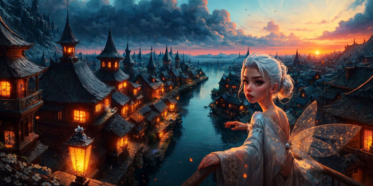 TAalgorithmist's tweet image. Fairy World 🧚‍📷  #character #digitalart #digitalartwork #digitalillustration #fairy #fairytail #fantasy #fantasyart #fantasycharacter #fantasygirl #forest #Illustration #painting #aiart