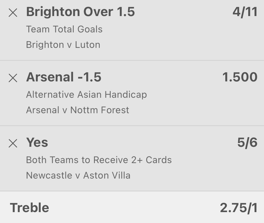 BetBibleTips's tweet photo. Saturday’s #BankerTreble 💷⚽️

📊 Odds: 3.75
💰 Stake: 2 units

Hit LIKE ❤️ if you’re backing!

#GamblingTwitter https://t.co/0MGfUBIdTR