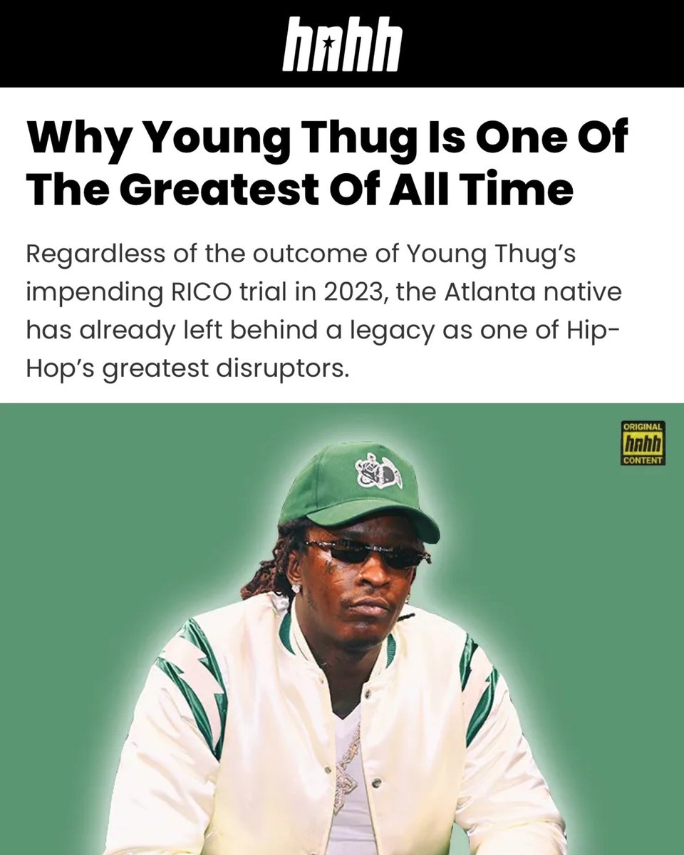 YoungStonerLife's tweet photo. As we celebrate the 50th anniversary of hip-hop, Young Thug has truly paved the way and influenced countless artists in the genre. #FreeJeffery ❤️ https://t.co/HVpY3zTLks