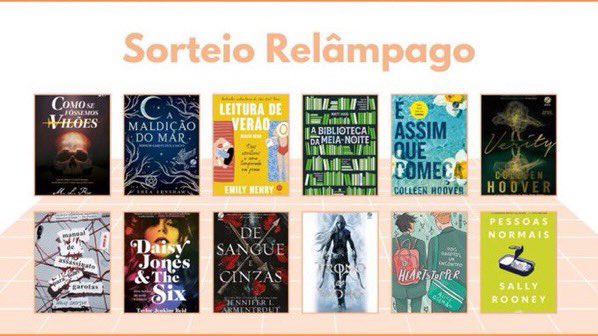 fancythatju's tweet photo. ���� Sorteio Relâmpago

😆 Prêmio: um dos Livros abaixo, 40 Reais em Livros, ou 30 reais em compras na Shein

🟠 Siga @LiteraPromos
🟠 FAV e RT nesse Tweet (sem citar)
🟠 RT no Tweet fixado atual
🟠 Comente o livro desejado

⏰ Resultado: 30 de Agosto https://t.co/CflWeLPDWE
