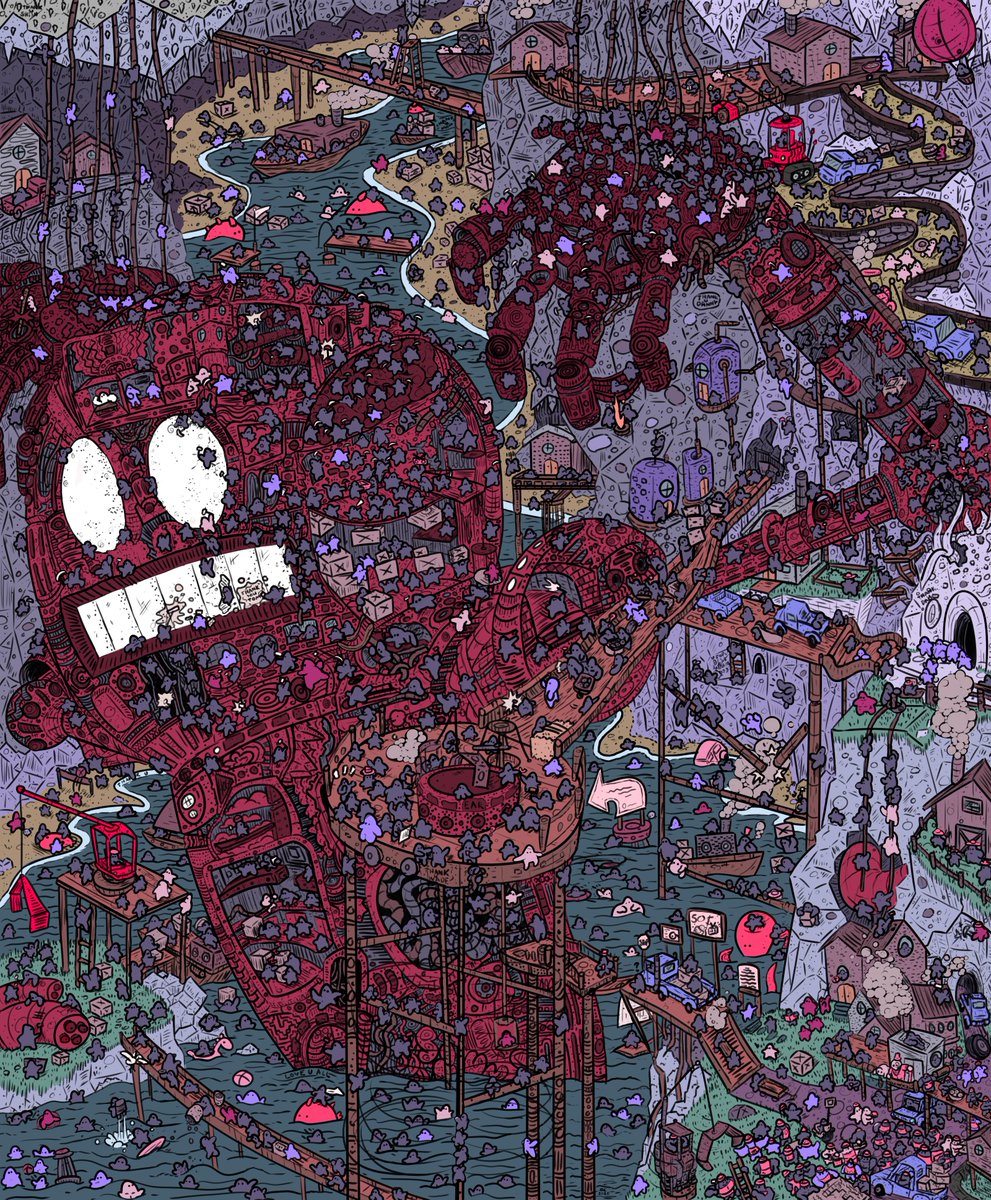 Thank yall for the 1k followers on Newgrounds. as a thank you I drew 1k characters of yall in this picture
#art #hogobrogh