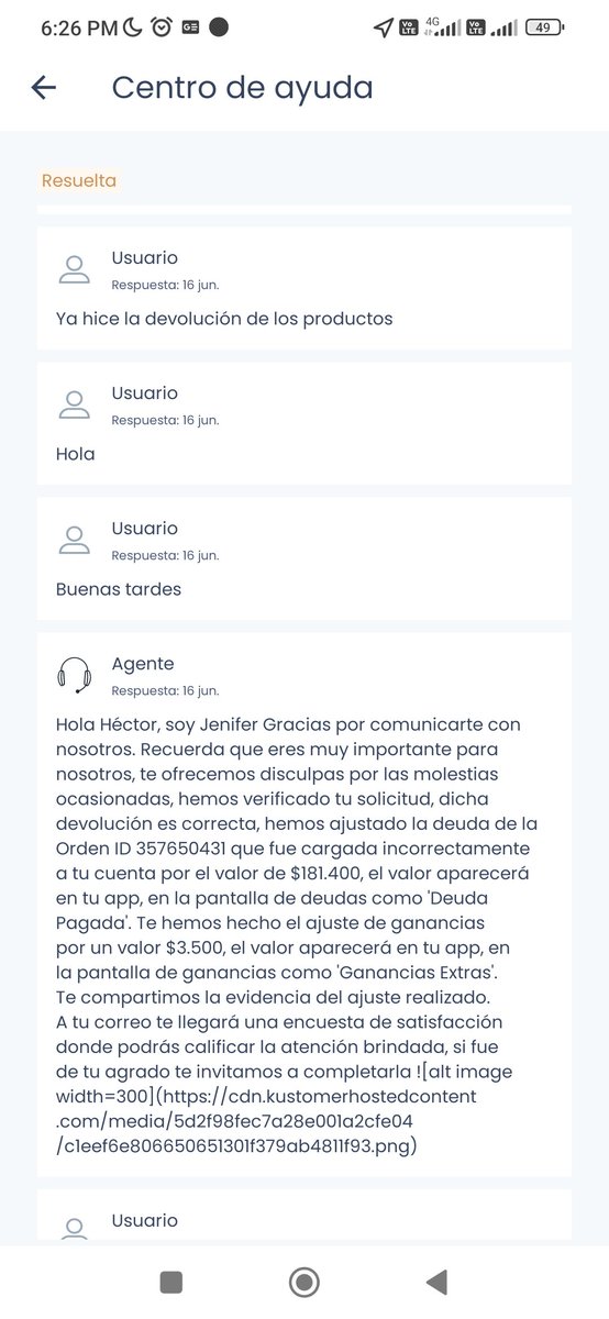 HectorPapas's tweet photo. Acá están las evidencias de los pedidos Devueltos a la Fundación. Y la Evidencia que hicieron la devolución del dinero. Exijo que me respondan https://t.co/E1vxOmcrwR