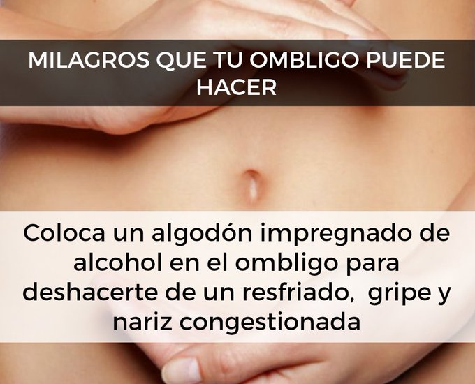elzorrotacneno's tweet photo. Tips.
Lo primero que se forma, luego de la concepción es el ombligo que se une a la placenta de la madre, a través del cordón umbilical. Mediante el ombligo alimenta a su hijo, todas nuestras venas están conectadas al ombligo.  
Aparte de ser una zona extremadanamente sensible, el colocar un algodón con tres gotas de aceite de coco ayuda a la fertilidad,  con tres gotas de aceite de limón quita las manchas de la cara y colocar un algodón impregnado de alcohol reduce la congestión nasal, entre muchas cosas mas.