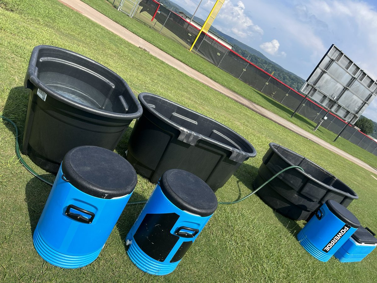 My head football Coach purchased two cold tubs. We now have three on the football field. We are incredibly grateful! #ATTwitter #SSAT #coolfirsttransportsecond