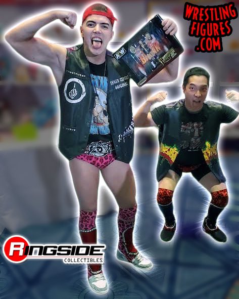 RingsideC's tweet photo. Sammy Guevara got first-looks at his packaged TNT Champion @AEW Ringside Exclusive! 🤩

Includes: Chain, Vest, multiple heads & 2 Different Versions of the TNT Championship Belt as well as Special Packaging!

Pre-order now at https://t.co/UzVhUT9pXJ

#RingsideCollectibles #WrestlingFigures #AllEliteWrestling #Jazwares #AEWDynamite #AEWRampage #AEW #SammyGuevara #TNTChampion