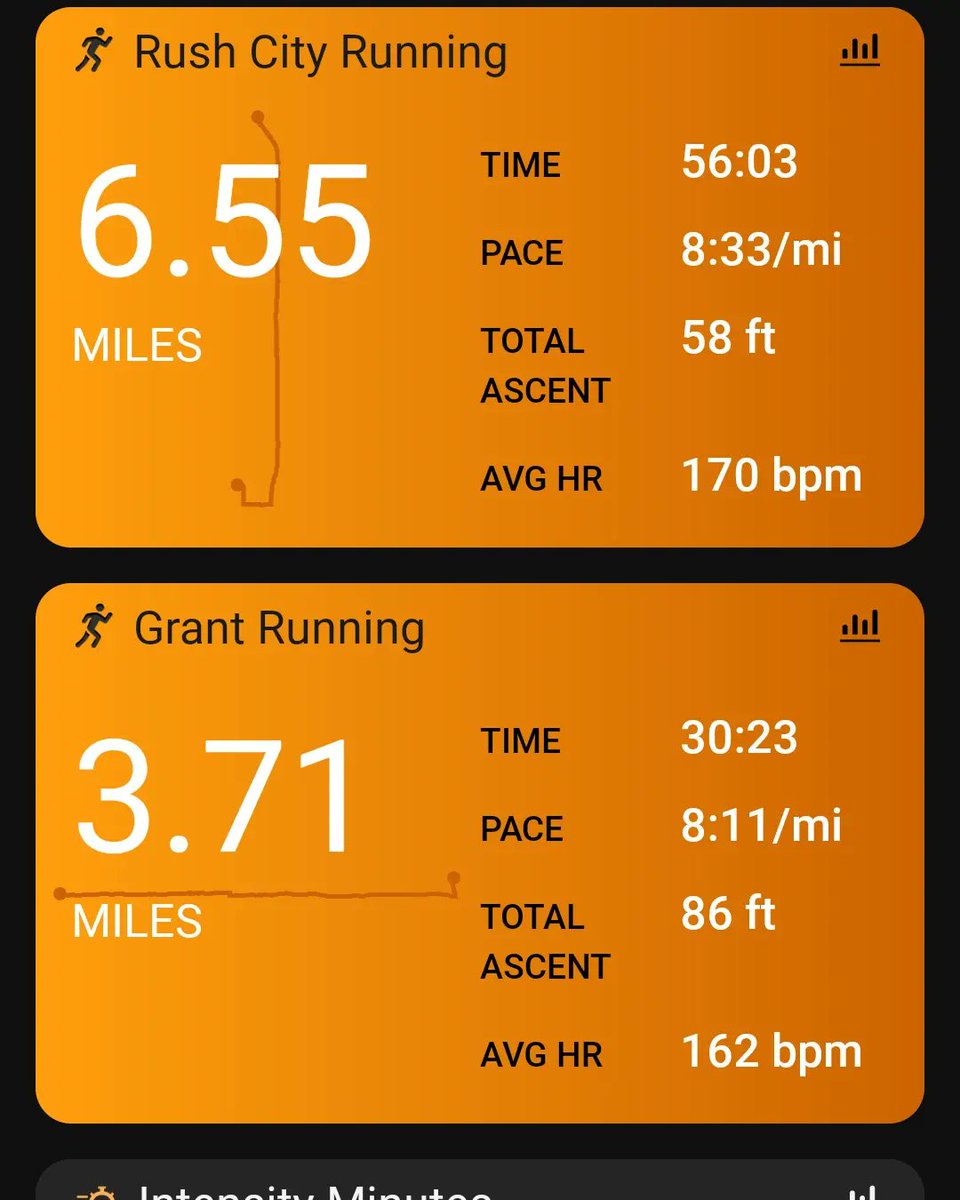 BClub79346's tweet photo. Took some pictures and texted some updates while I was running but still kept a decent pace for multi-tasking. I have a 9 miler left but first must fuel up with Tobies caramel rolls first. https://t.co/VyD747P00A