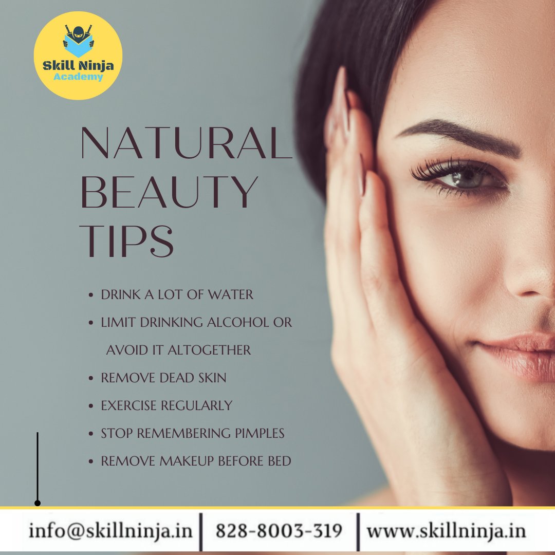 SkillNinja_in's tweet photo. Natural is the best kind of beautiful. Follow this tips to look naturally attractive, ladies! 
#skincare #naturalbeauty #skillninja https://t.co/HeGTLWbj5I