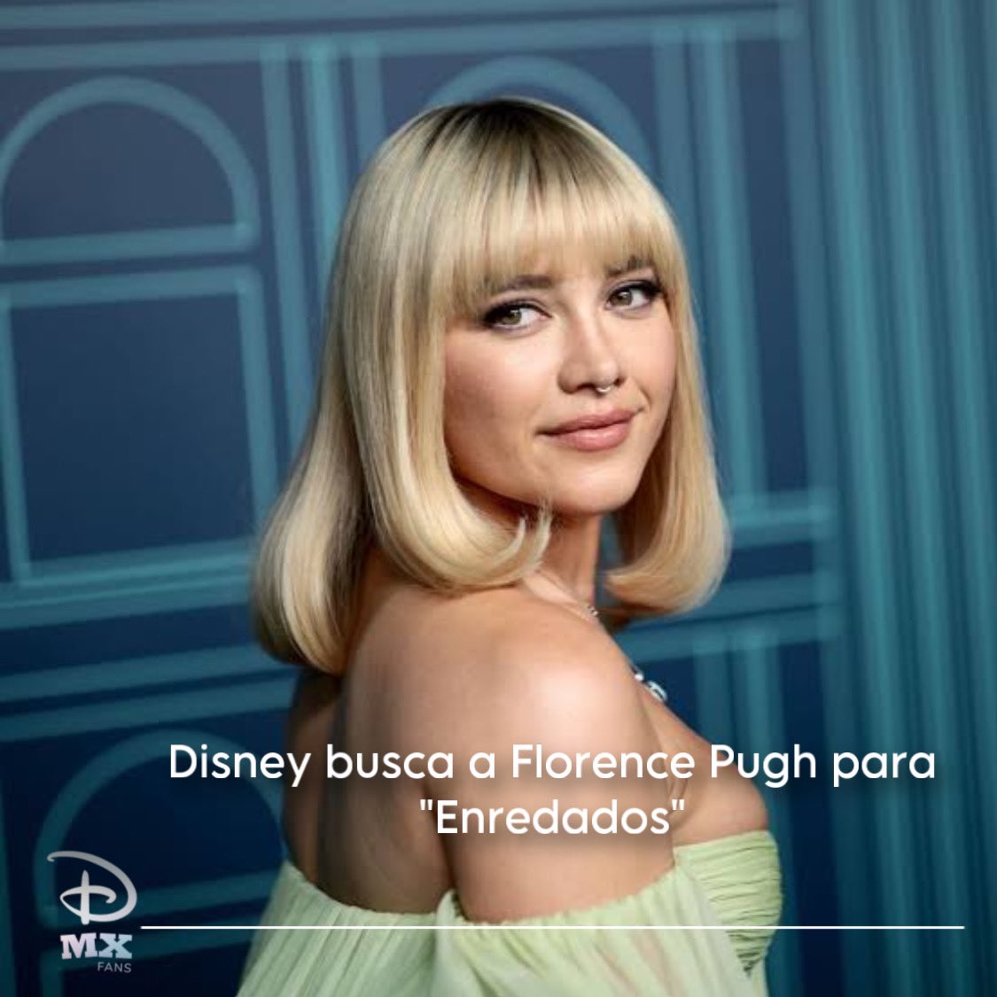 #Disney quiere a #FlorencePugh para que sea la nueva Rapunzel para el live action de #Enredados 

#PrincesasDisney #Disney100