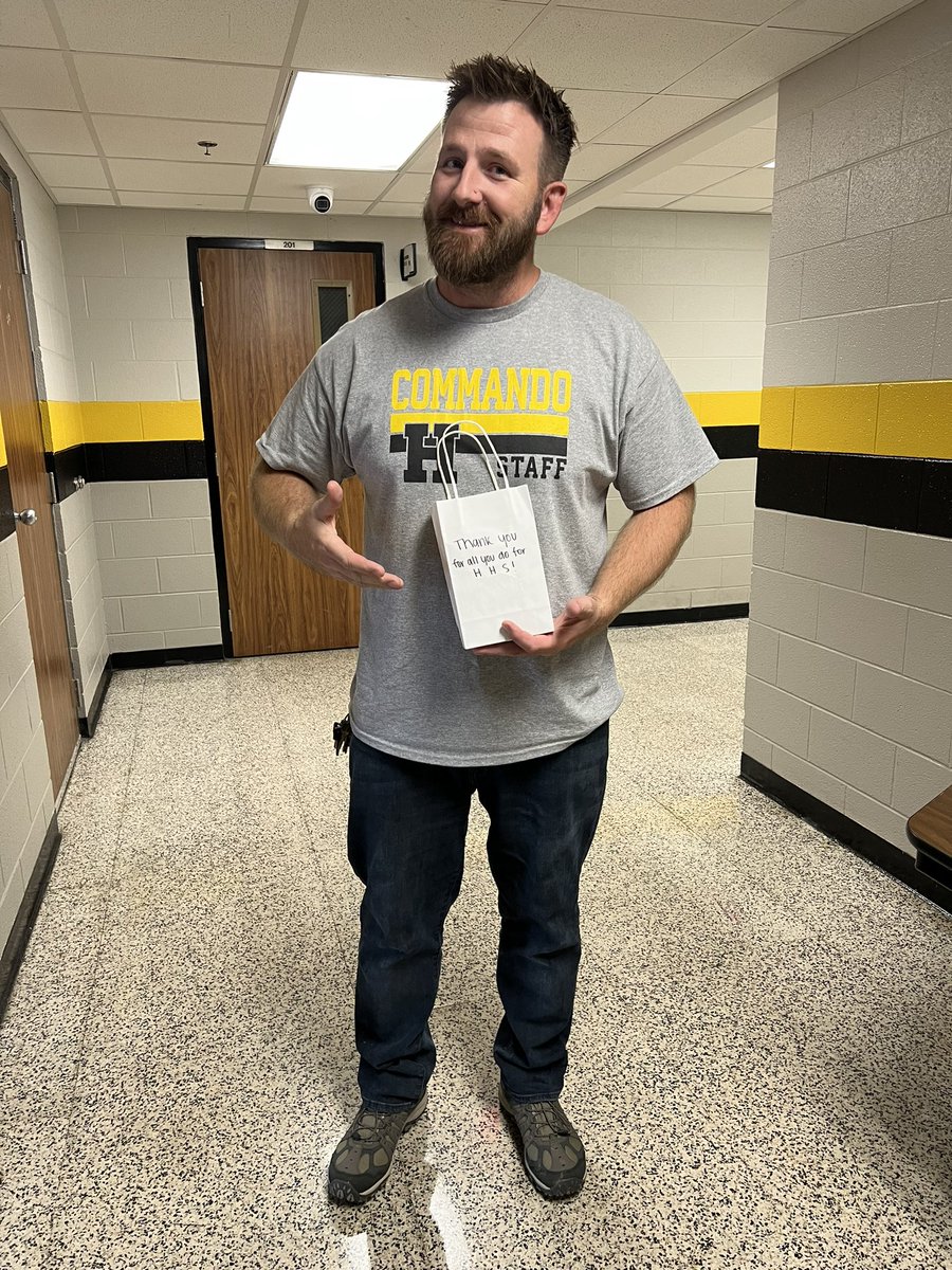 Shoutout to our first Faculty Friday winners of the year! Mr. Ferebee, Mr. Gilbert, and Nurse Meredith display true Commando pride with hearts of gold! (See what I did there?! 💛😉) #FacultyFriday #CommandoPride 

<a href="/mel_sawyers/">Mel Sawyers</a> <a href="/SpanishJorge/">Jessica Jorge</a> <a href="/RonSarver/">Dr. Ron Sarver</a> <a href="/kerrywest20/">Kerry West</a>