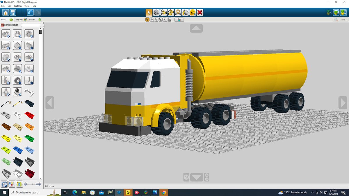 LegoRamiz's tweet photo. Here are some photos of the creative LEGO truck in the LEGO digitize designing program #legocityupdateshow #legocity #legotankertruck #legocitytruck #afol #tfol #legotruck #tankertruck #truck https://t.co/Y4HjPMJ68W