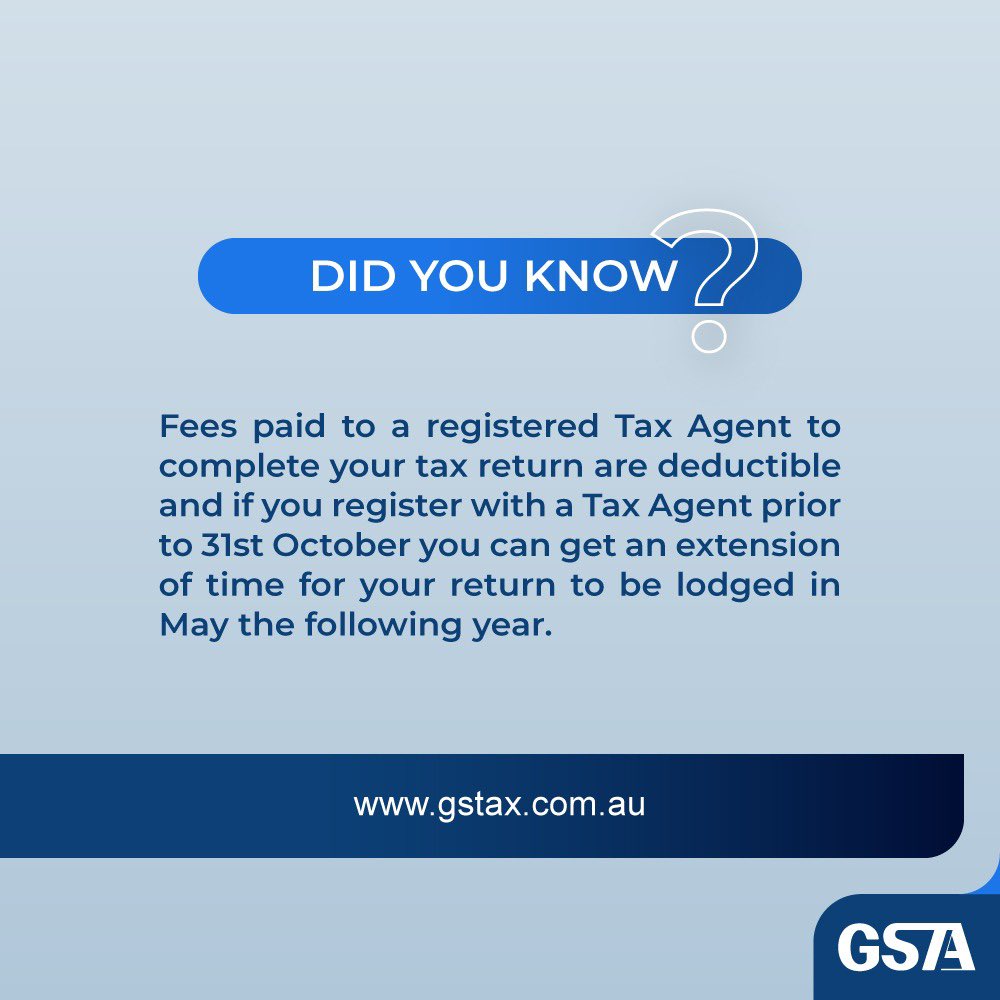 Did you Know!

#accountingservice #softwareaccounting #taxaccounting #financenews #excel #spreadsheets #accountingaustralia #smallbusinessmelbourne #smallbusinessaustralia #businessadvisory #businessgrowth  #taxationservicesmelbourne #taxtips #taxagent #fees #lodgement
