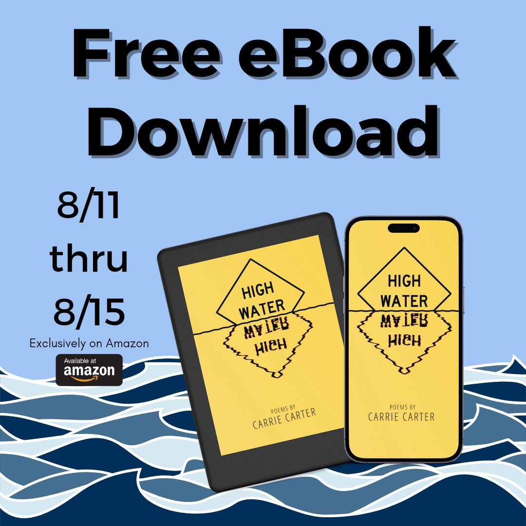 Free download until 8/15 !

a.co/d/02MWpQX

#quillkeepers #quillkeeperspress #carriecarter #highwater #chapbookpoetry #chapbook #poetryebook #freeebook