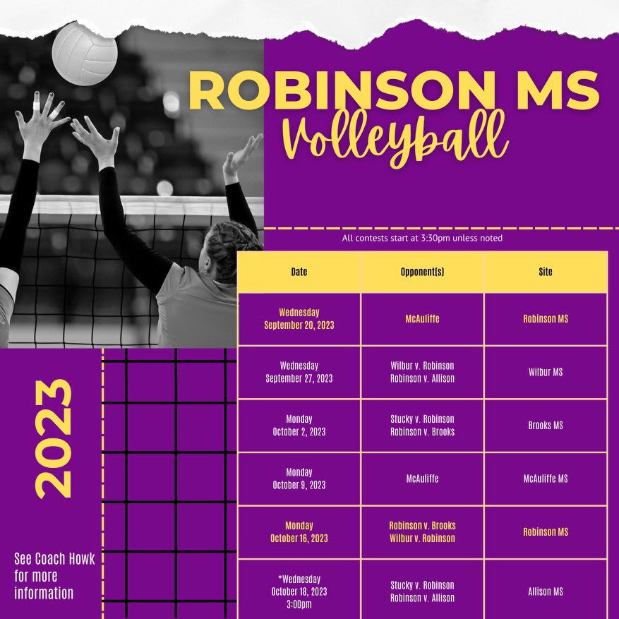 RobinsonMidSch's tweet photo. It’s Cross Country and Volleyball season is almost here #RunRobbieRun https://t.co/2C27ylP7tB