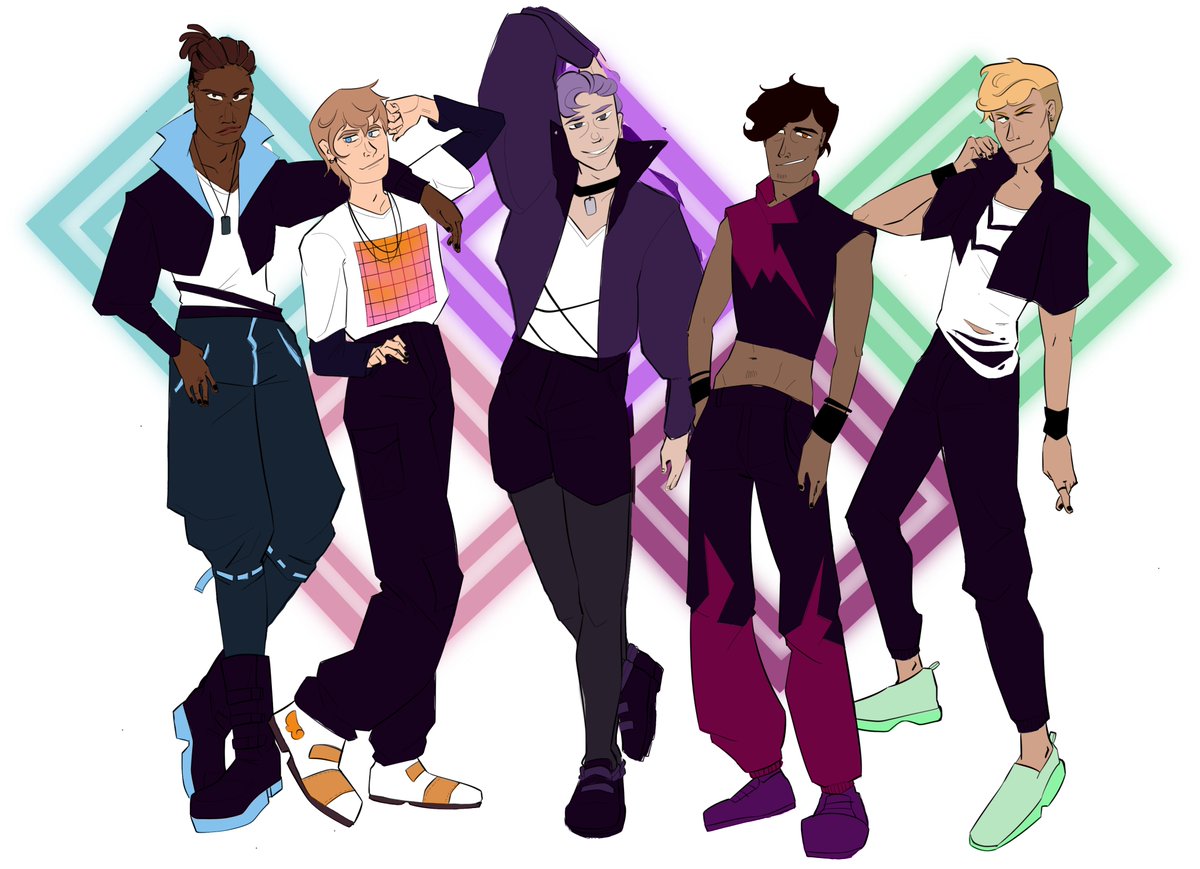 TerraEssDreams's tweet photo. #BoybandHell is a dark comedy/thriller about A2E superfans who took their obsession with a certain pairing too far, resulting in the band being taken captive! Can you guess which members were shipped so hard?
From left to right: Blue, Connor, El, Aero, Dixon~
#BoysLove #yaoijam https://t.co/GhvAwKDNWW