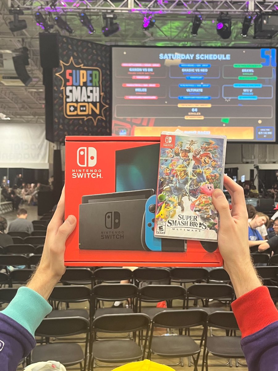 jvfiveclothing's tweet photo. ๐จ SmashCon Exclusive Giveaway ๐จ
Winner gets a Brand-New Nintendo Switch + Smash Bros: Ultimate! ๐
PLUS - our first drop (link in bio!) for FREE!
All you have to do is Follow + Like + RT to enter!
Winner picked Sunday at 5 PM EST! ๐ฅณ
*MUST BE AT SSC TO WIN*
#ssc2023 #jv5 https://t.co/0cmIXETMla