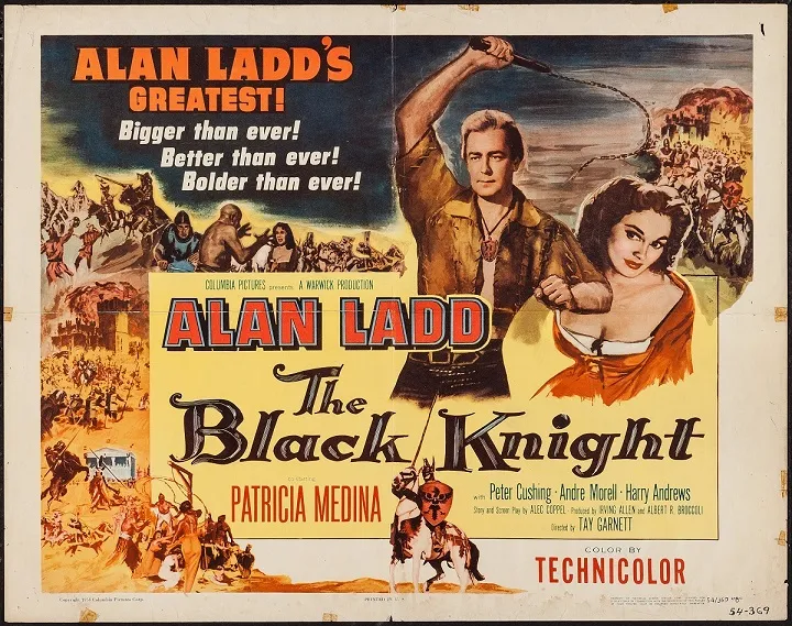 CYoung25fd8h's tweet photo. I believe we should be grateful to @TCM for sparing us this, with one of the silliest looking costumes ever worn by poor Alan Ladd #TCMParty https://t.co/HxAhsobujz
