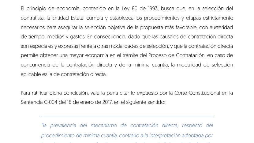 contrataenlinea's tweet photo. 📌CONCURRENCIA DE MODALIDADES DE SELECCIÓN. MÍNIMA CUANTÍA ↔️ CONTRATACIÓN DIRECTA. Dado que las causales de contratación directa son especiales y expresas, en caso de concurrencia la modalidad de selección aplicable es la CONTRATACIÓN DIRECTA https://t.co/0k8VQ8ygDd https://t.co/tdeHoh6fsb