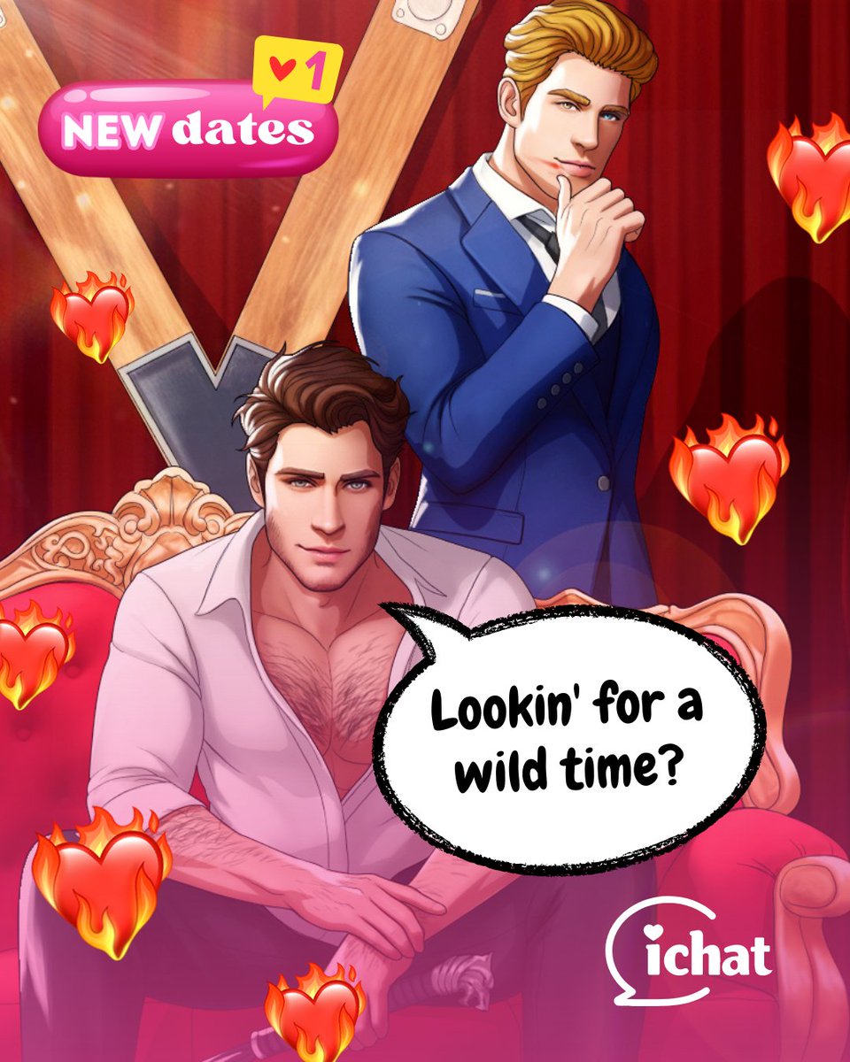 Are you feeling wild today? 😈🔥
Yves &amp; Duncan are waiting for you on #iChat 📲💖