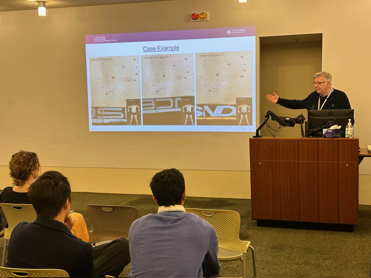 UQDRC's tweet photo. We are excited to participate in UQ Dermatology Student Society's 3rd Skin Cancer Diagnosis and Dermoscopy Workshop today @TRI_info. Our very own @hpsoyer and Clinical Coordinator/melanographer Kate Nufer present the foundations of dermoscopy to the next generation of doctors! https://t.co/RiRTDbD0Lx