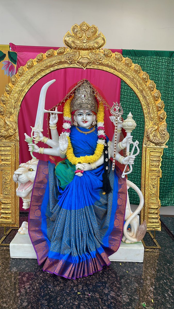 Durga mata Alankaram after todays pooja