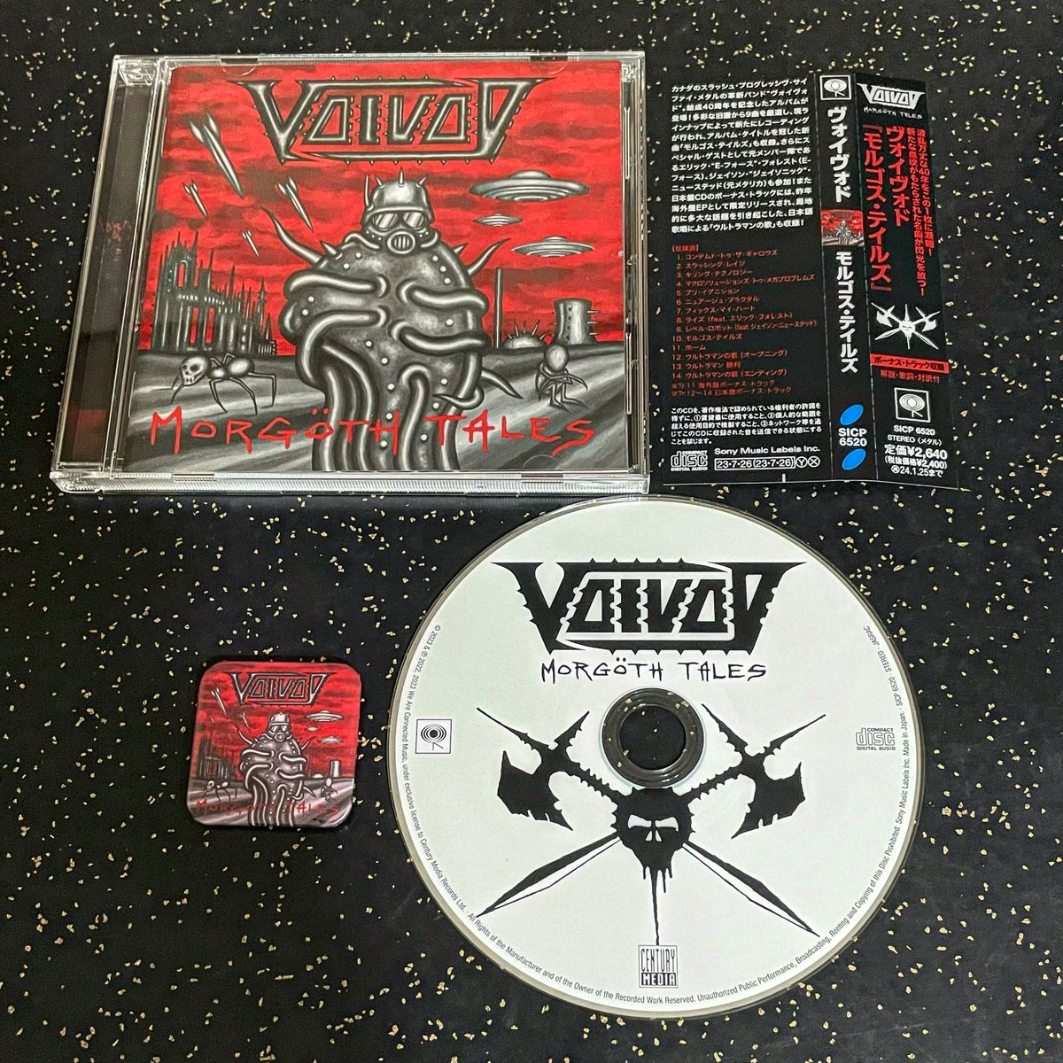 TheTrueAsgard's tweet photo. New arrival:
Voïvod @voivoddotnet "Morgöth Tales" with a bonus can badge, and the classic "The Outer Limits", "Angel Rat", and "Nothingface" CDs. All japanese editions.
From DiskUnion, via Tenso.
#Voïvod #Voivod #MorgöthTales #TheOuterLimits #AngelRat #Nothingface #CD #CanBadge https://t.co/h4DSdvs694