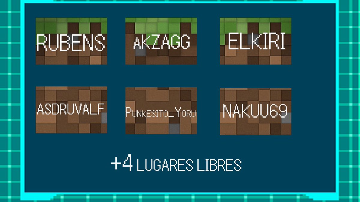 atsushi_vt's tweet photo. Invitados para el próximo evento #Minecraft https://t.co/V2t7jteMxN
