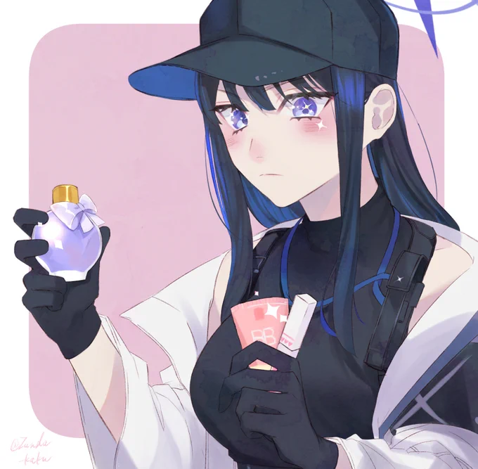 化粧品もらって喜んでるサオリ可愛いね #ブルアカ