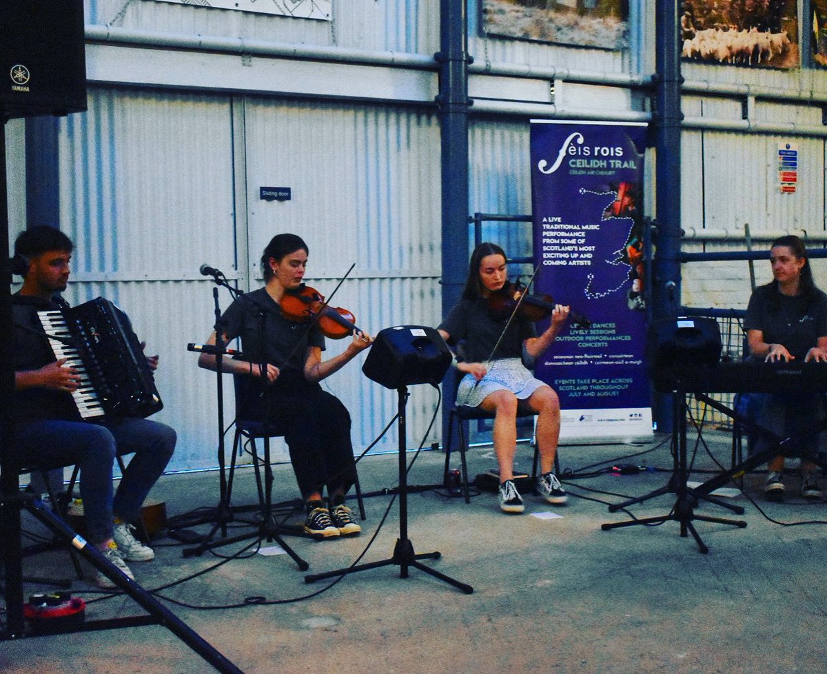 From @SuthSessions: We had a grand evening hosting the very talented @FeisRois Ceilidh Trail in the new Rogart Mart on Friday evening. All 3 Ceilidh Trails are in concert tonight (Sat) @EdenCourt One Touch Theatre - there are still a few tickets left. Highly recommended by us!