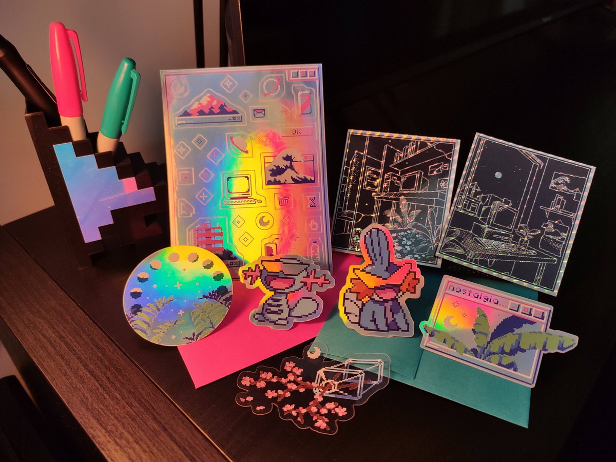 aconfuseddragon's tweet photo. Opened my sticker store, probably the last time for a while - trying to clear stock! 

https://t.co/lYk7yd7jAp https://t.co/KW9LgM7qEA