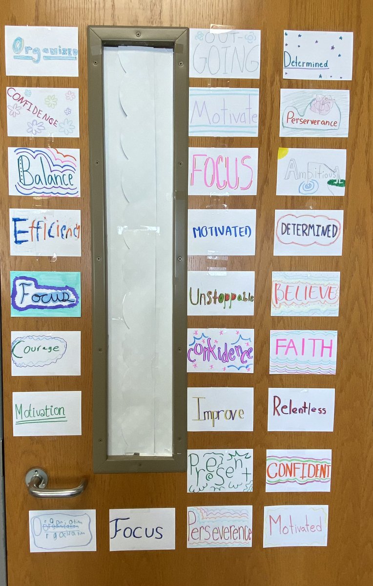 #wordoftheyear I asked my Sts to choose a word of the year so that every time they walk in, they are reminded that they are capable of making this year the best one yet. I chose “balance,” and if you know me, then you are probably thinking that it’s about time. 🤣 @SMMHSSoars