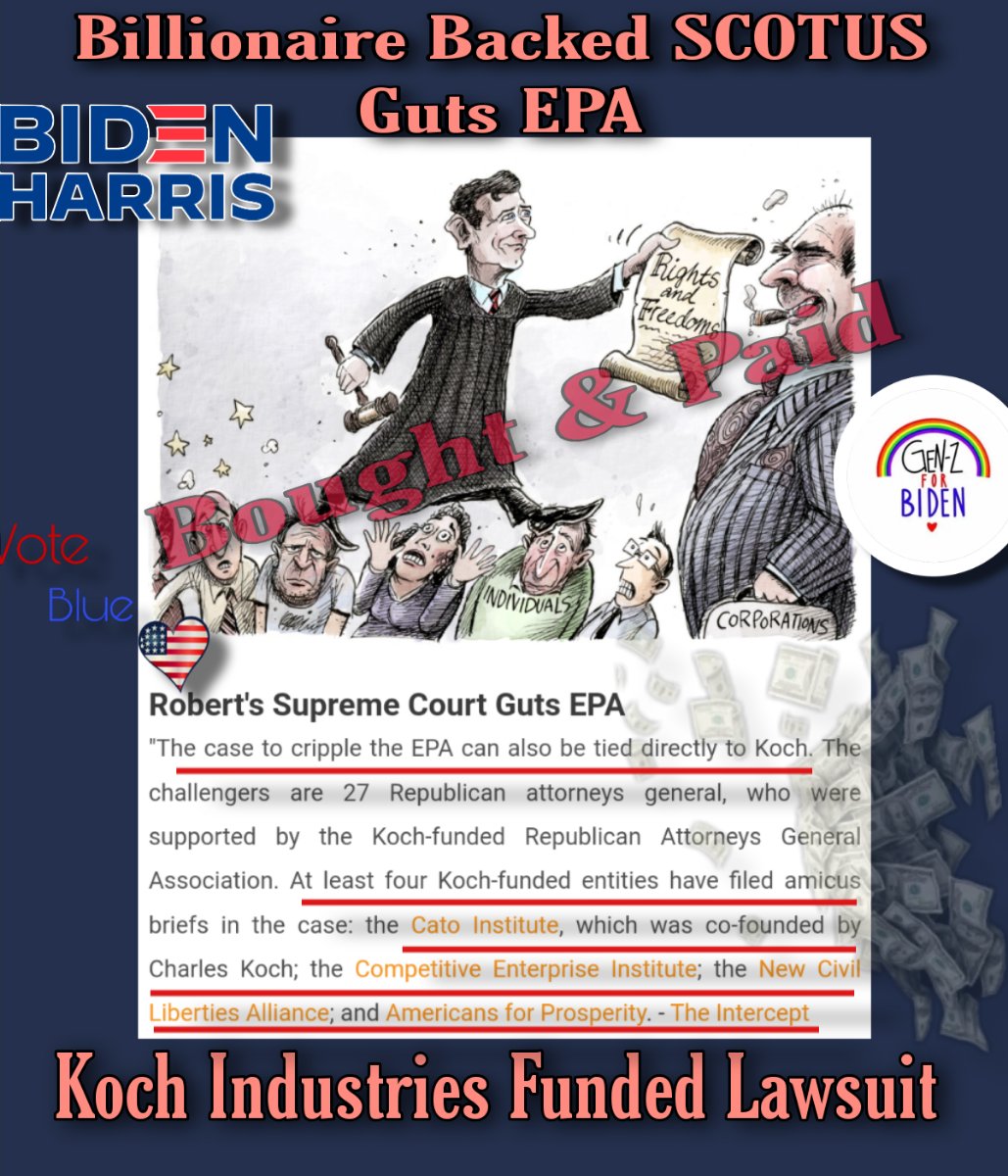 #RedStateRepubs Attorney General's have been active filing lawsuits & #SCOTUS is taking their cases like this one to diminish the power of regulatory agencies like the #EPA. That's what happened this year bc these people aren't concerned with pollution, just the bottom line #Vote