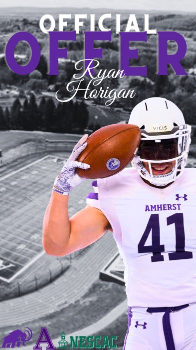 After a great conversation with <a href="/Coach_Bussard/">Luke Bussard</a>, I am excited that I have received an offer from Amherst. Thank you <a href="/AmherstCollFB/">Amherst College Football</a> for this opportunity. 

<a href="/CoachEJMills/">EJ Mills</a> 
<a href="/AB_balogh/">Alex Balogh</a>