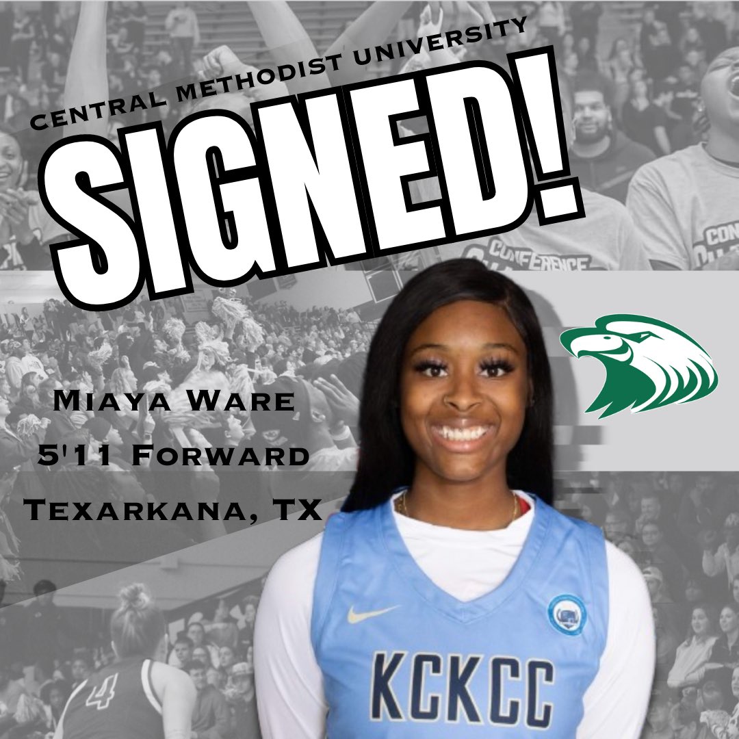 Another Big Day for our Lady Eagles, as Miaya Ware  joins our CMU team. The 5’11” forward played last season at Kansas City Kansas Community College. She brings great athleticism and competitiveness to the Lady Eagles. This team is starting to come together. Go 🦅