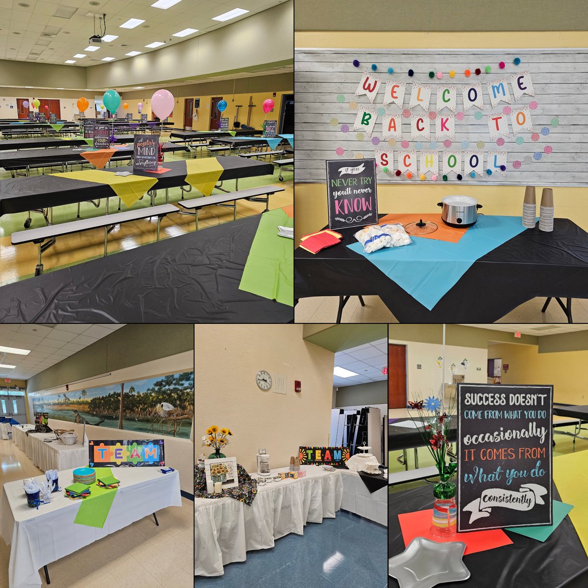 HeronHeightsEl's tweet photo. HHE is ready for our staff to officially return Monday!!! So many of them have already spent this week working in their classrooms and around the building to prepare for our little learners! #OneTeamOneGoal @BCPSNorthRegion https://t.co/FBLew3KgGZ