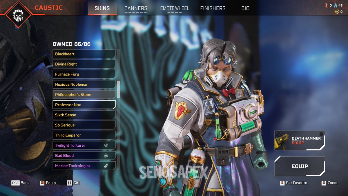 SenosApex's tweet photo. Academy Skin Set In-Game + VampireHunter Skins in Replies (Loba/Horizon) https://t.co/KW8vYNaq64