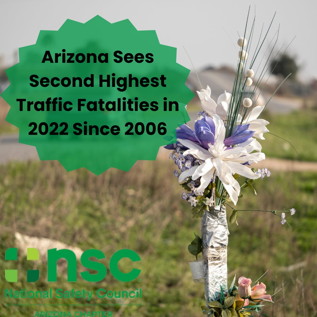 ACNSC's tweet photo. An 8% rise in traffic fatalities marked 2022 as one of Arizona's deadliest years, with nearly 1,300 reported fatalities, according to data from the Arizona Department of Transportation (ADOT).
Read the full report here https://t.co/cXs5efmLcn
#ACNSC #DefensiveDrivingCourse https://t.co/zxPkGQSIEP
