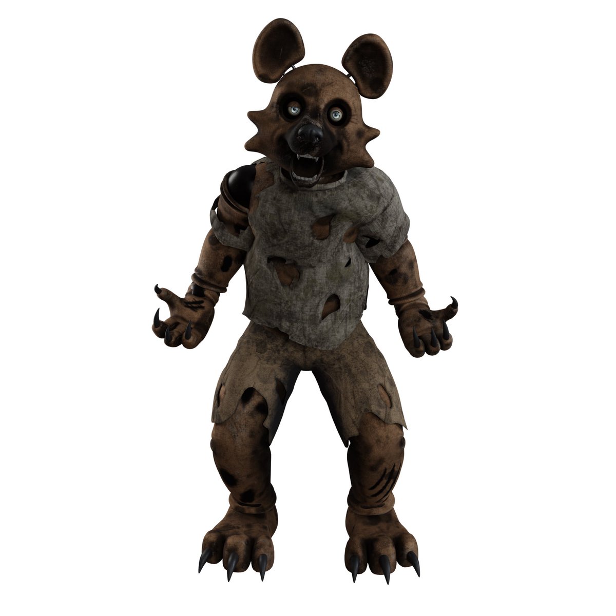 Those_Who_Sleep's tweet photo. Banzai’s complete model! What y’all think?

#gamedev #gamedeveloper #FNaF  #fivenghtsatfreddys #fnaffangame #conceptart #indiedev #IndieGameDev #indiegames #fangame https://t.co/9maHsg37R8