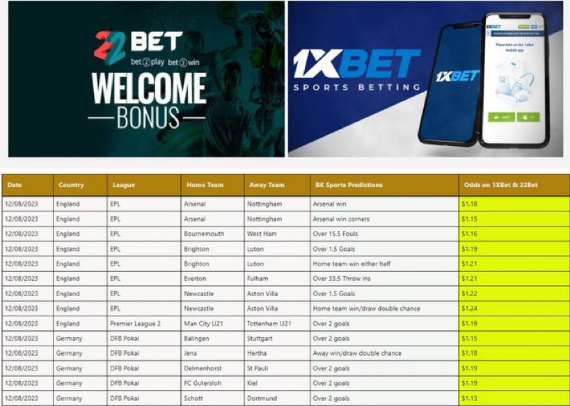 BK Sports on X: BK Sports Prediction Sheet ⚽️ RT & DM