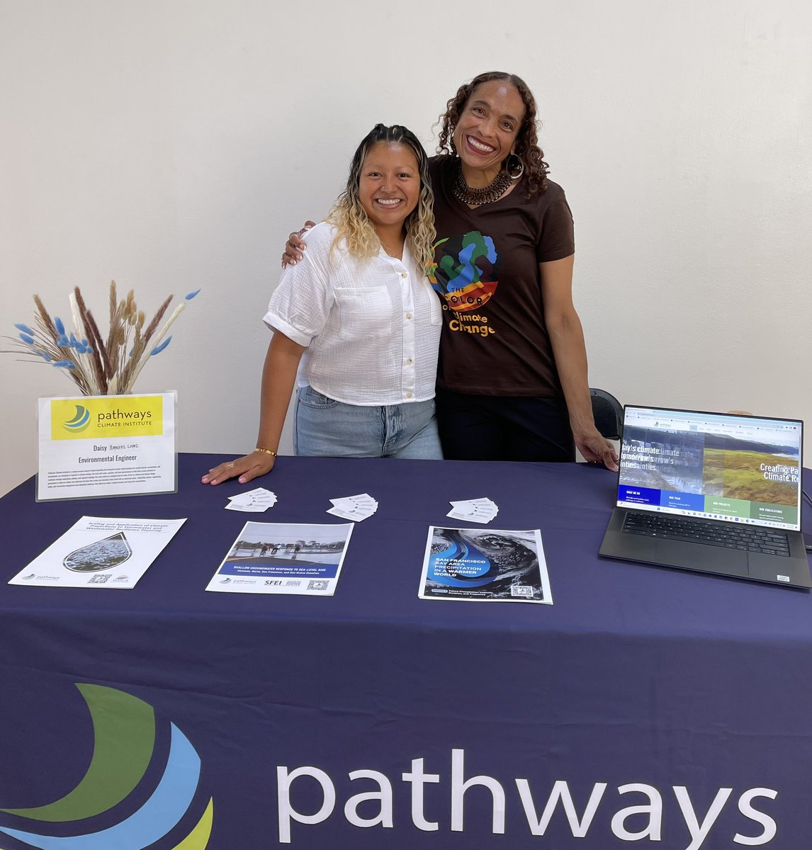 Daisy Ramirez Lopez hosted a table for Pathways to help youth in the San Francisco Bayview Hunters Point neighborhood learn about jobs focused in the Climate Change field. #ClimateAction #climatework #ClimateJustice